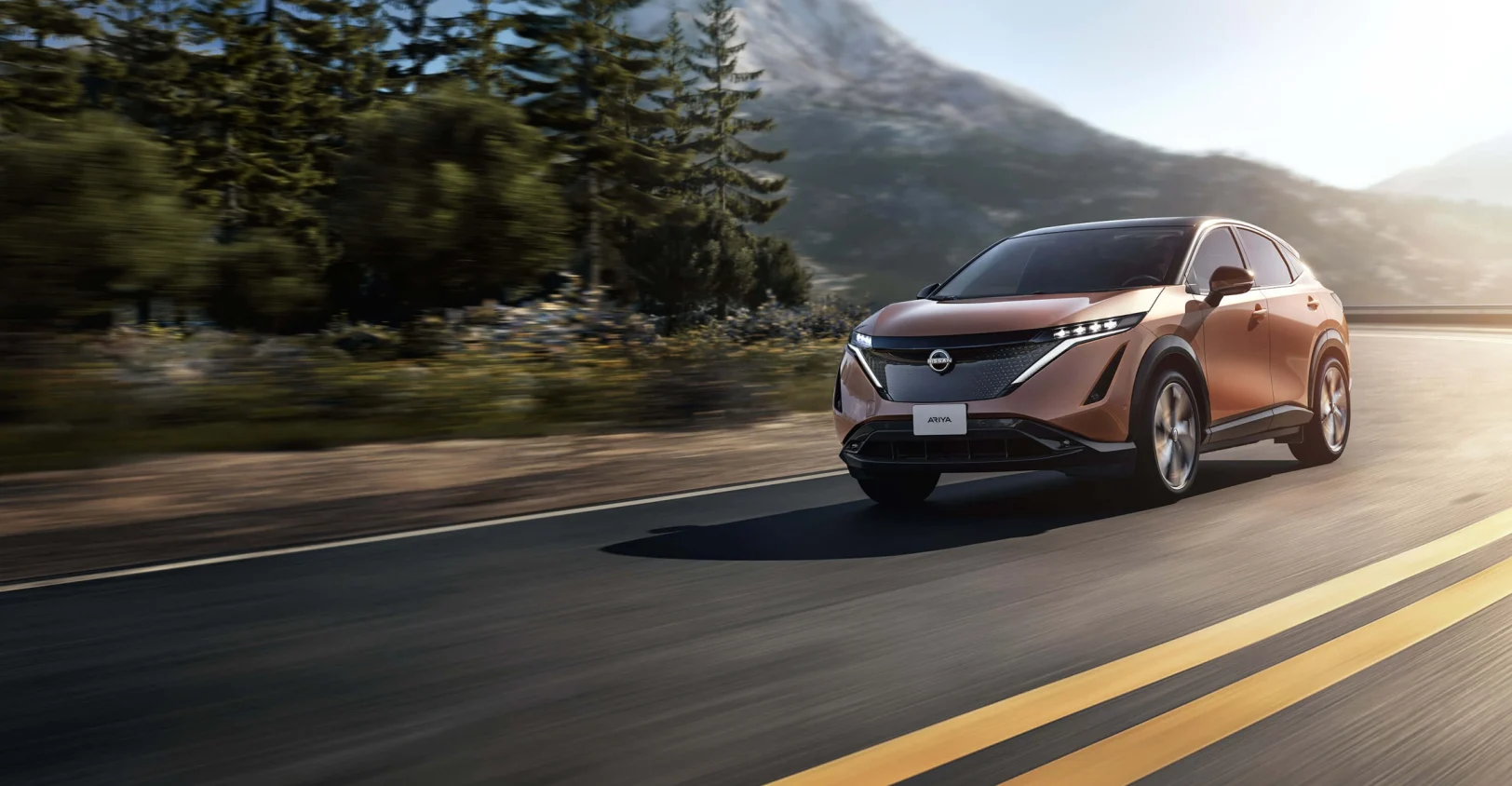 Nissan Ariya sur la route